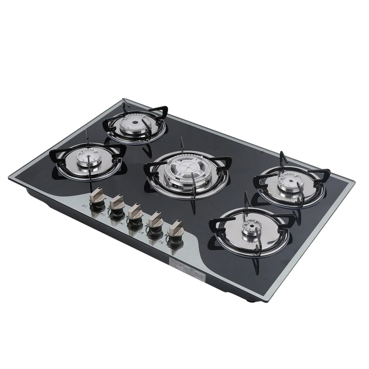 30" Stainless Steel 5 Burner Gas Cooktop E14474