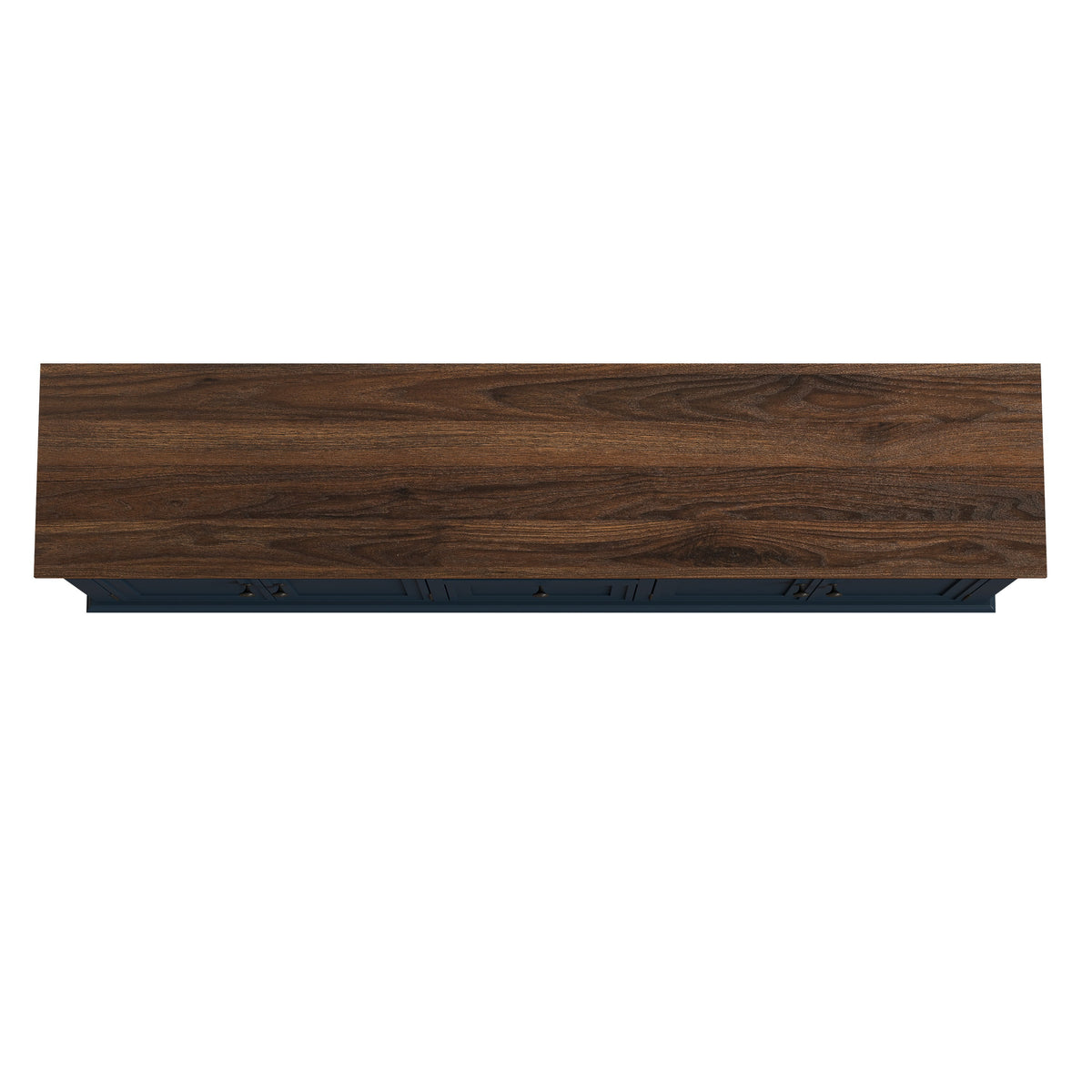 Navy Blue 72-Inch TV Stand with Adjustable Shelves L158