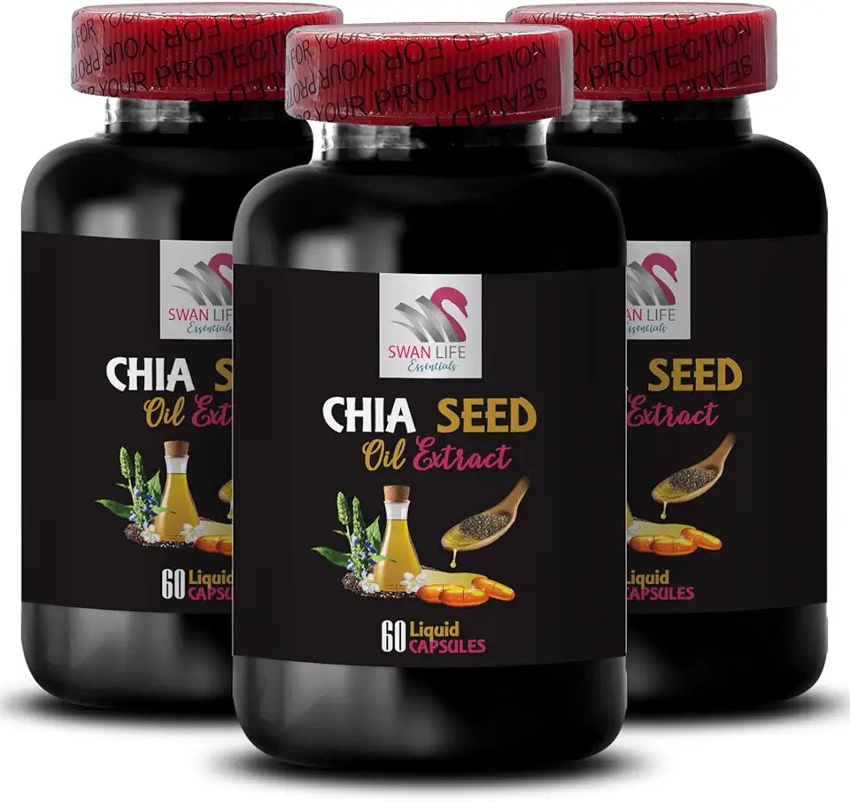 Chia Seed Oil Extract 180 Capsules S59029
