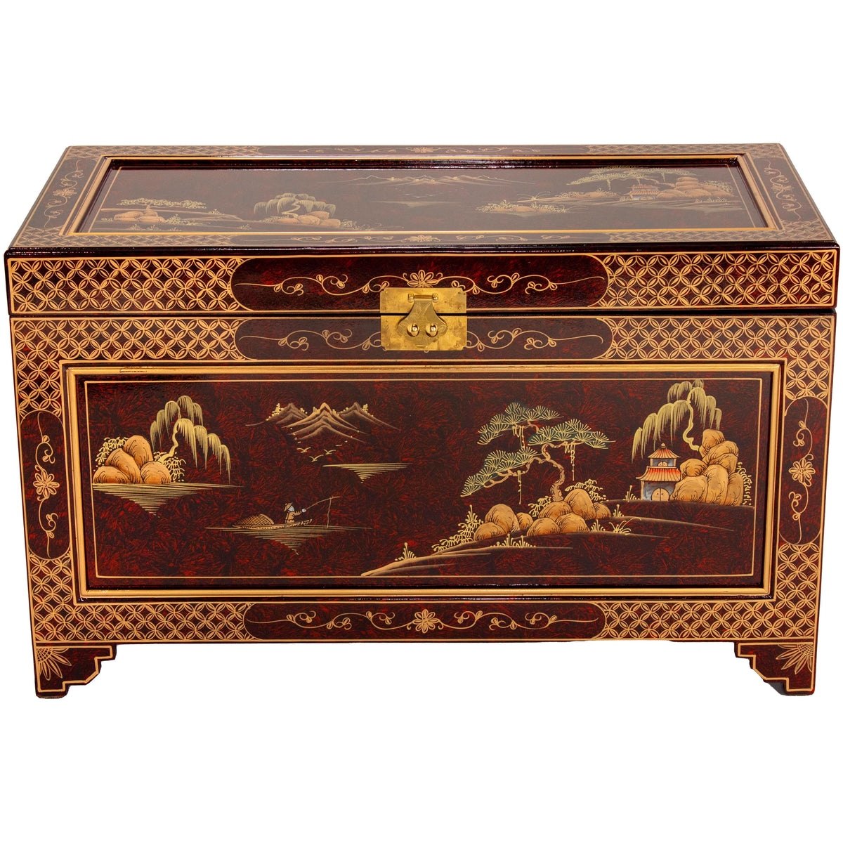 Lacquer and Wooden Storage Trunk C149