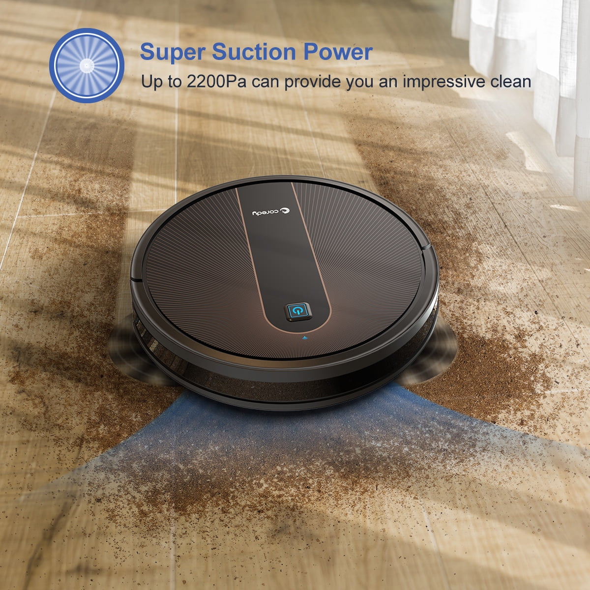 Robot Vacuum Cleaner and Mop 2200Pa Suction X482