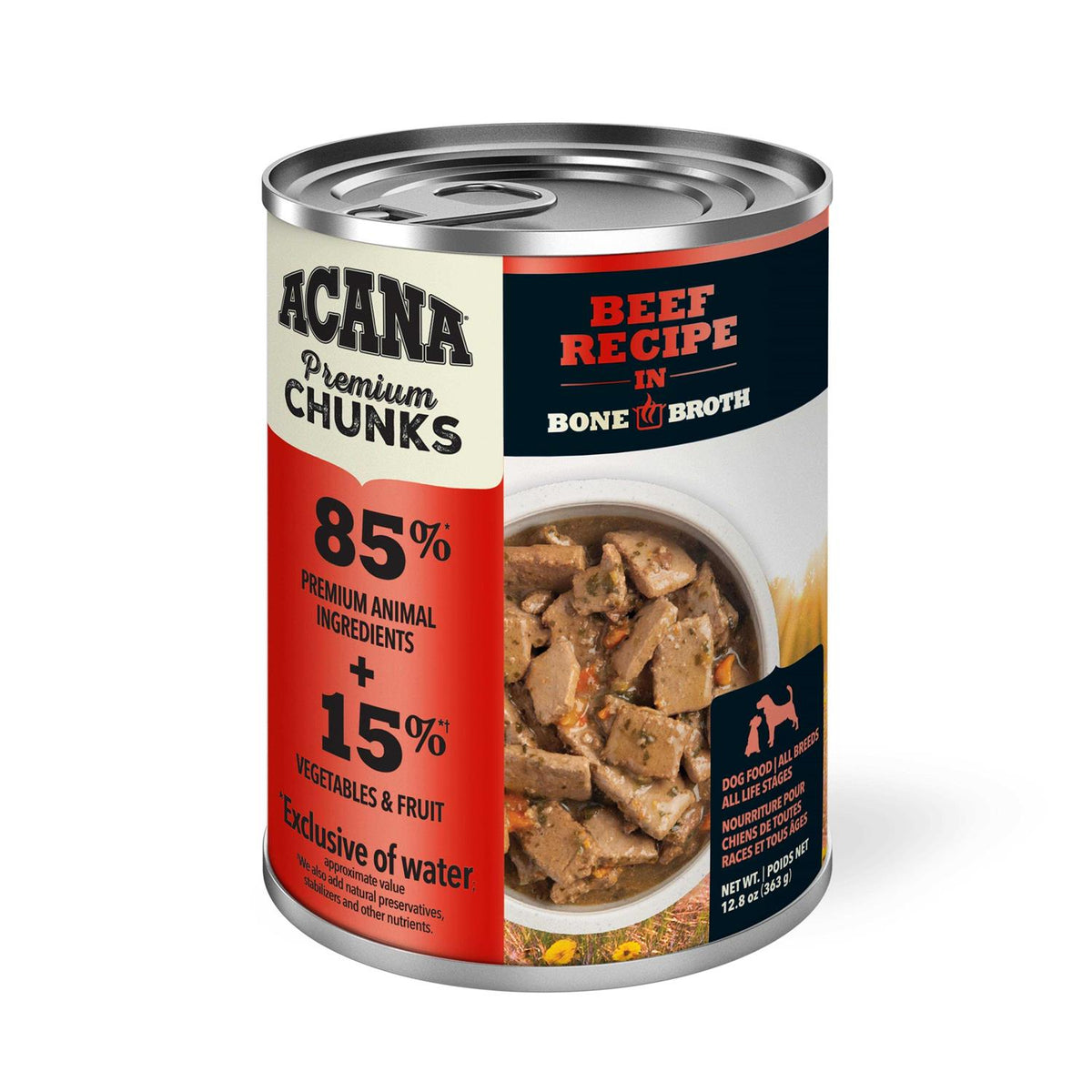 Beef Recipe Dog Food in Bone Broth Z653