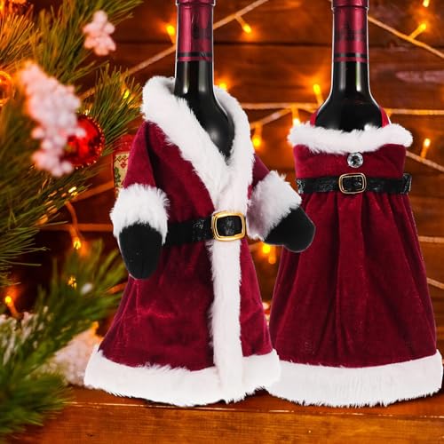 2pcs Christmas Wine Bottle Covers X177