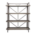 48" x 59" Brown Metal 4-Tier Shelving Unit I9193