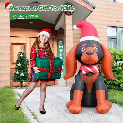 7FT Christmas Inflatable Snowman with LED Light O23615