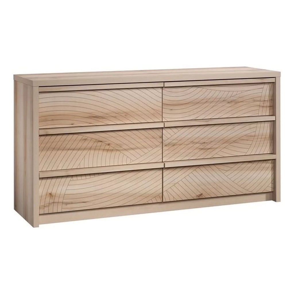 6 Drawer Wood Dresser I87121