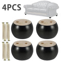4 Wooden Replacement Furniture Legs Turned Pine Q48164