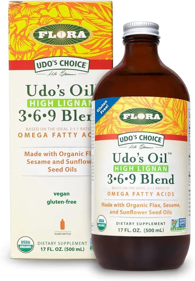 Omega Oil Blend 2:1:1 Ratio Organic Flax Sesame Sunflower Seed Oils 17 oz T3750