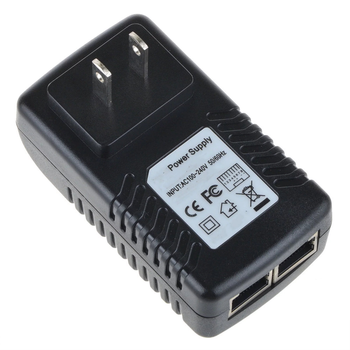 AC/DC Adapter Replacement for IP Phone 48V DC PoE Power Supply Injector with Cable G649
