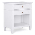 White 24 inch Wood Nightstand B5946