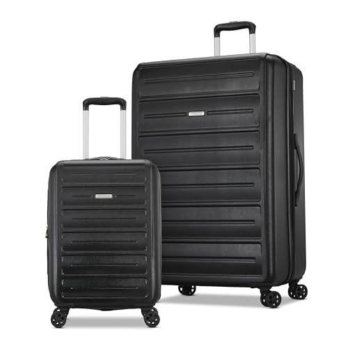 Black 3 Piece Hardshell Spinner Luggage Set N930