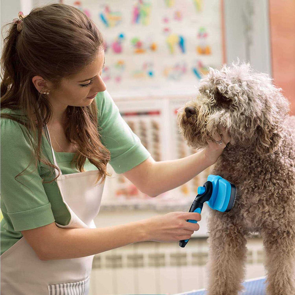 Self Cleaning Dog Slicker Brush B8032