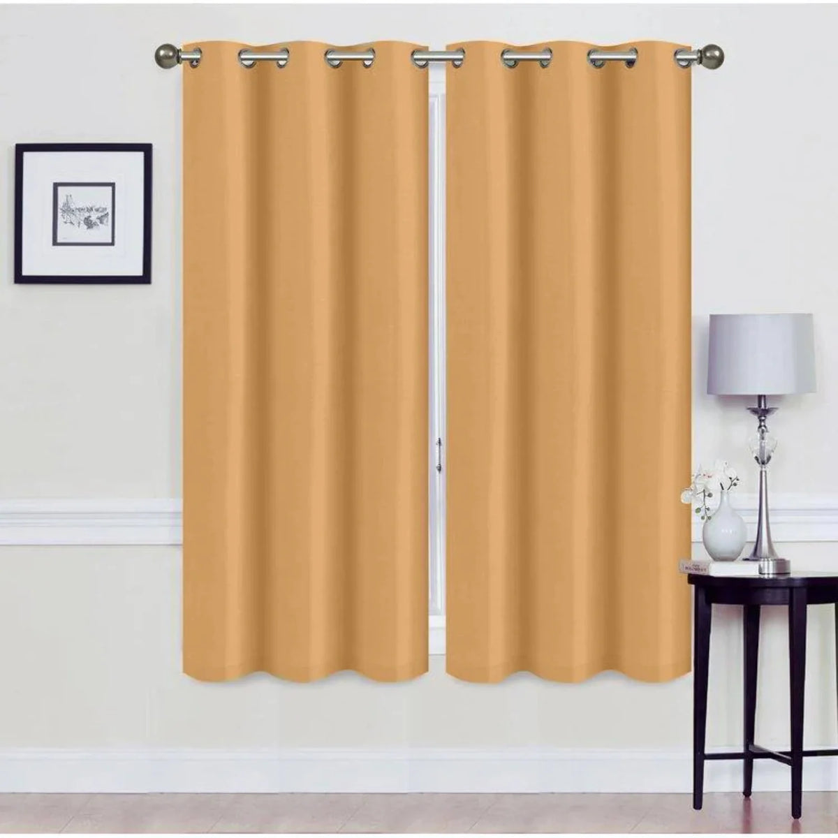 Set of 2 Blackout Grommet Curtain Panel B543556