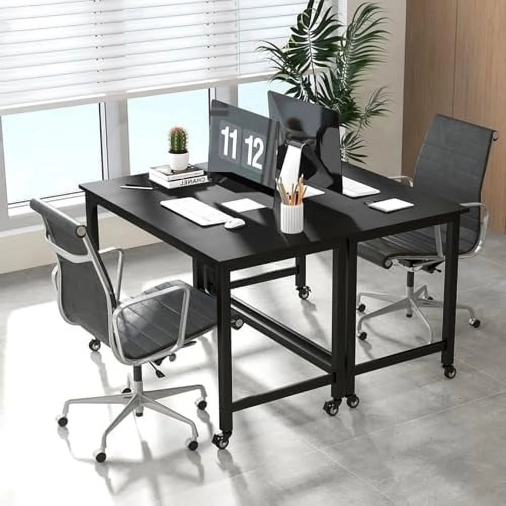 48" Mobile Computer Desk with 4 Casters V8190
