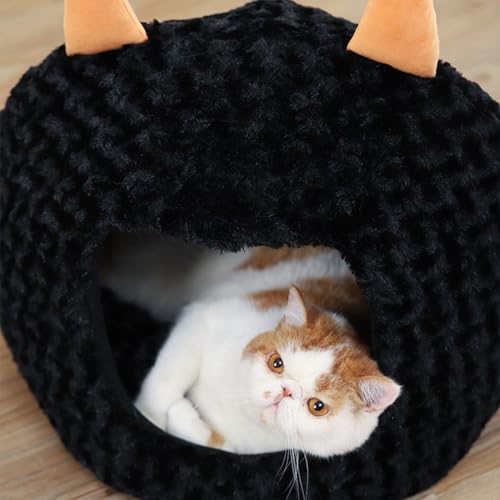 Halloween Cat Bed Warm Plush Removable Cushion M76880