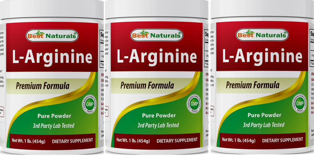 3 Pack 1 LB L-Arginine Powder Z5667