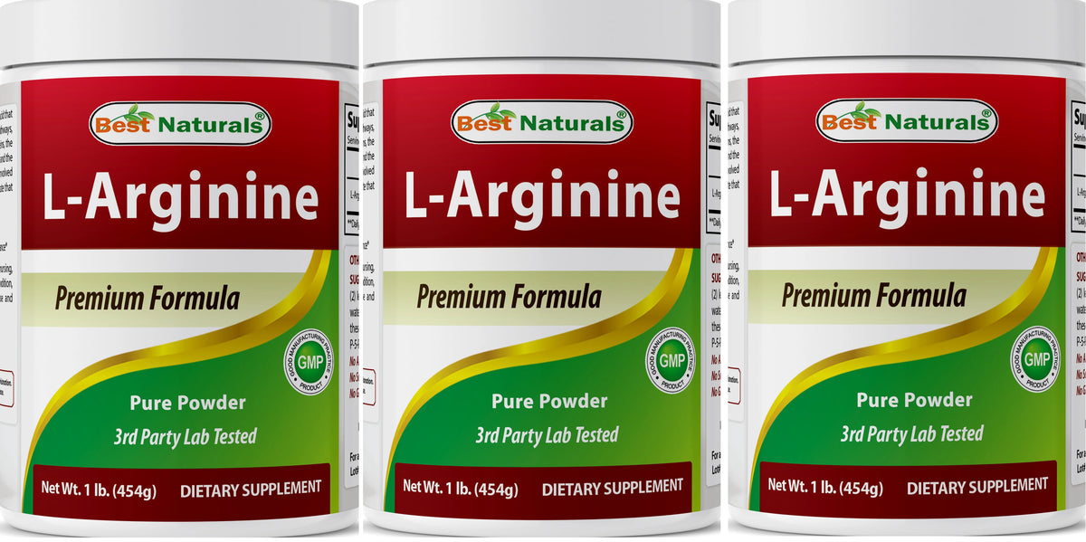 3 Pack 1 LB L-Arginine Powder Z5667