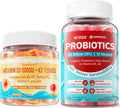 Sugar Free Vitamin D3 K2 Probiotics Gummies J9721