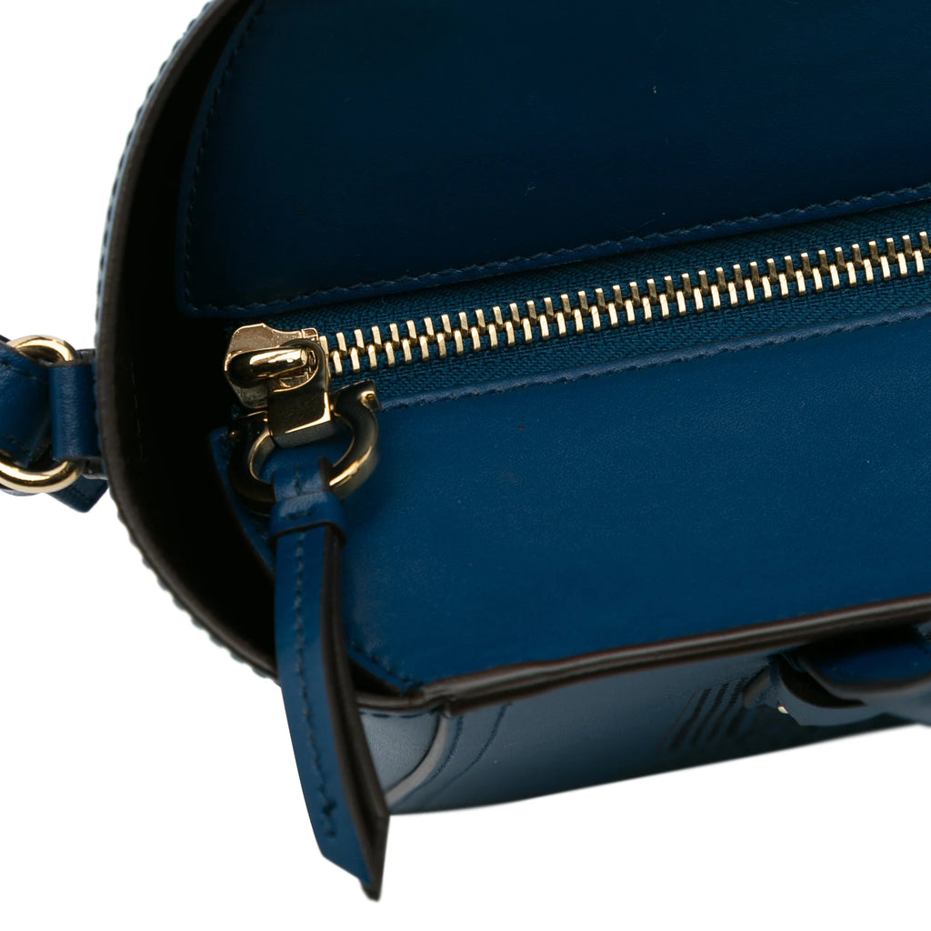 Blue Calf Leather Satchel T625