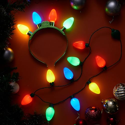Christmas Light Up Headband and Necklace N65121