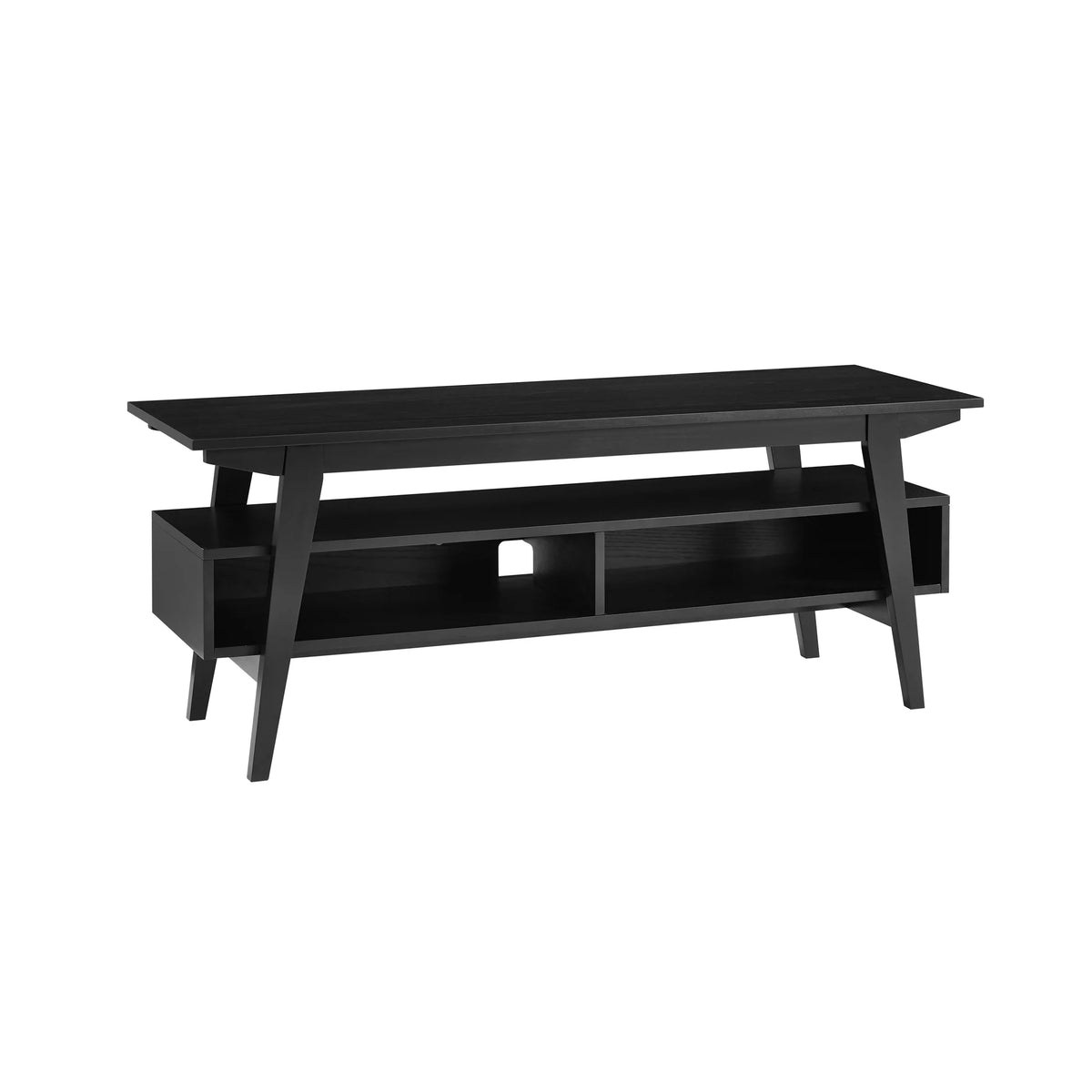 47" Black 2-Cubby TV Stand P1213