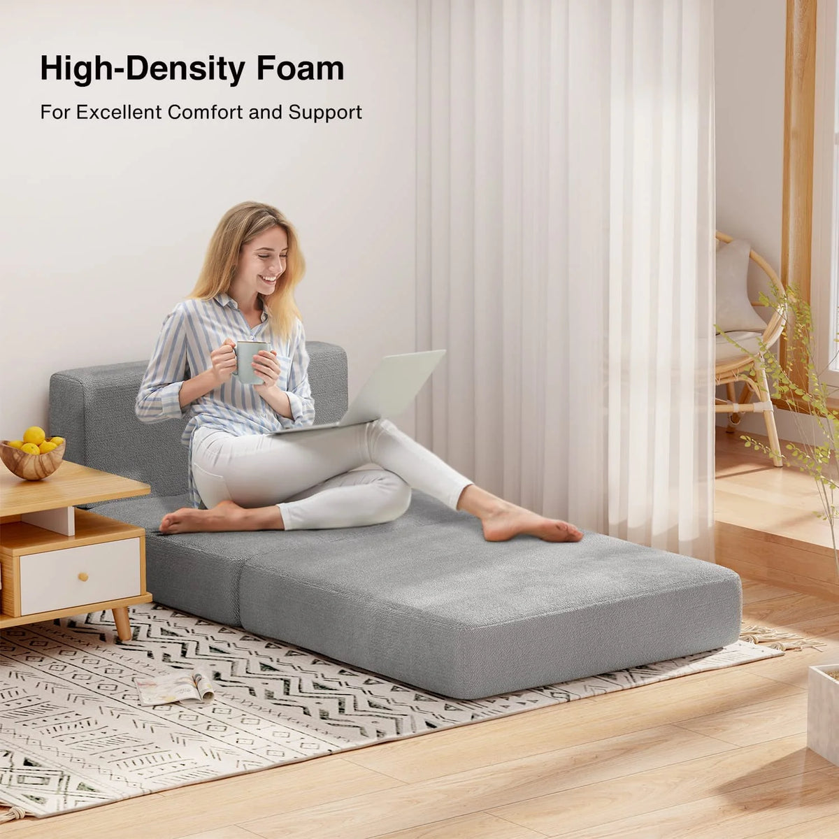 Light Gray Sleeper Sofa Bed A791569