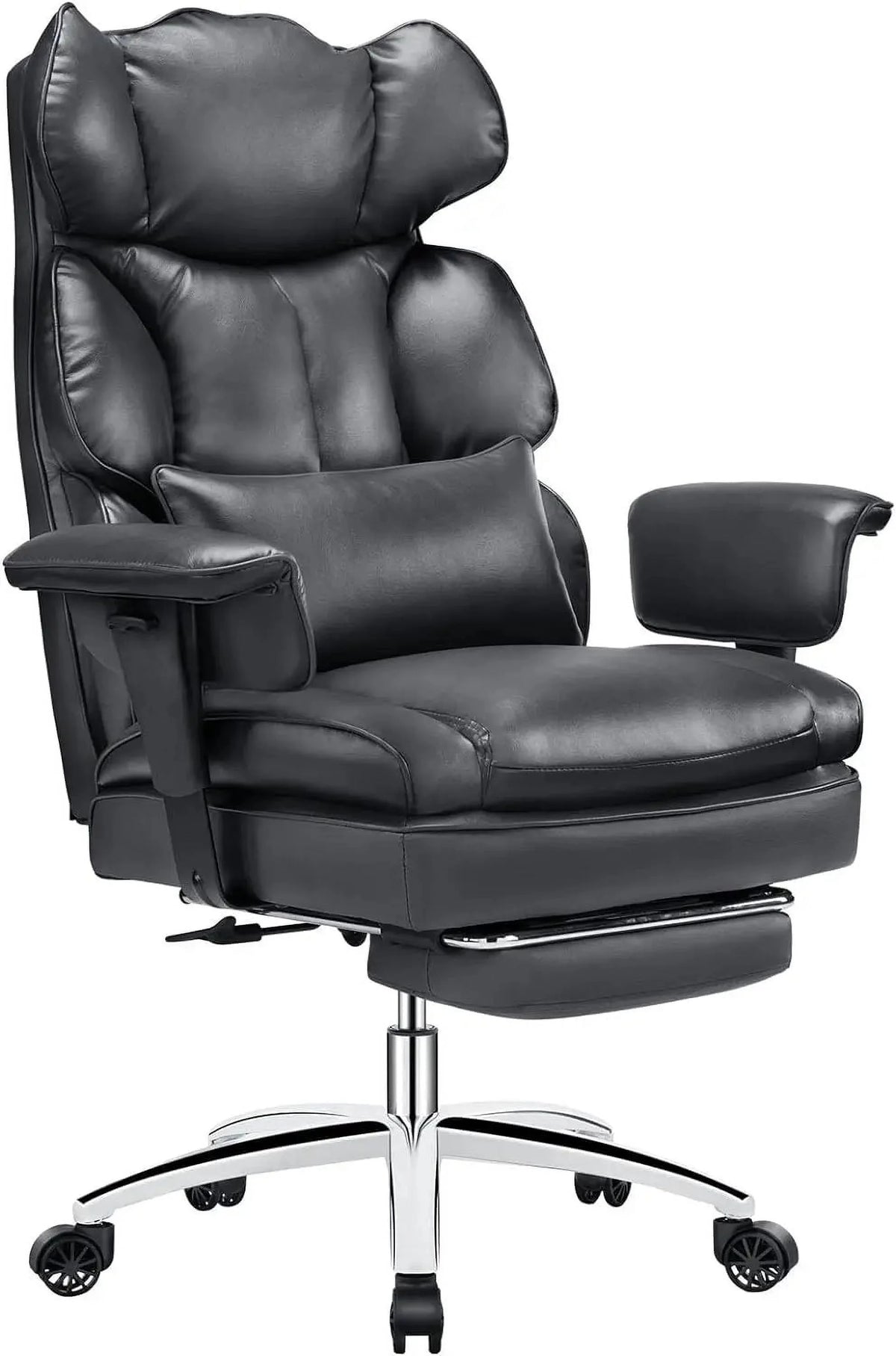 High Back Reclining Desk Chair with Footrest W64377