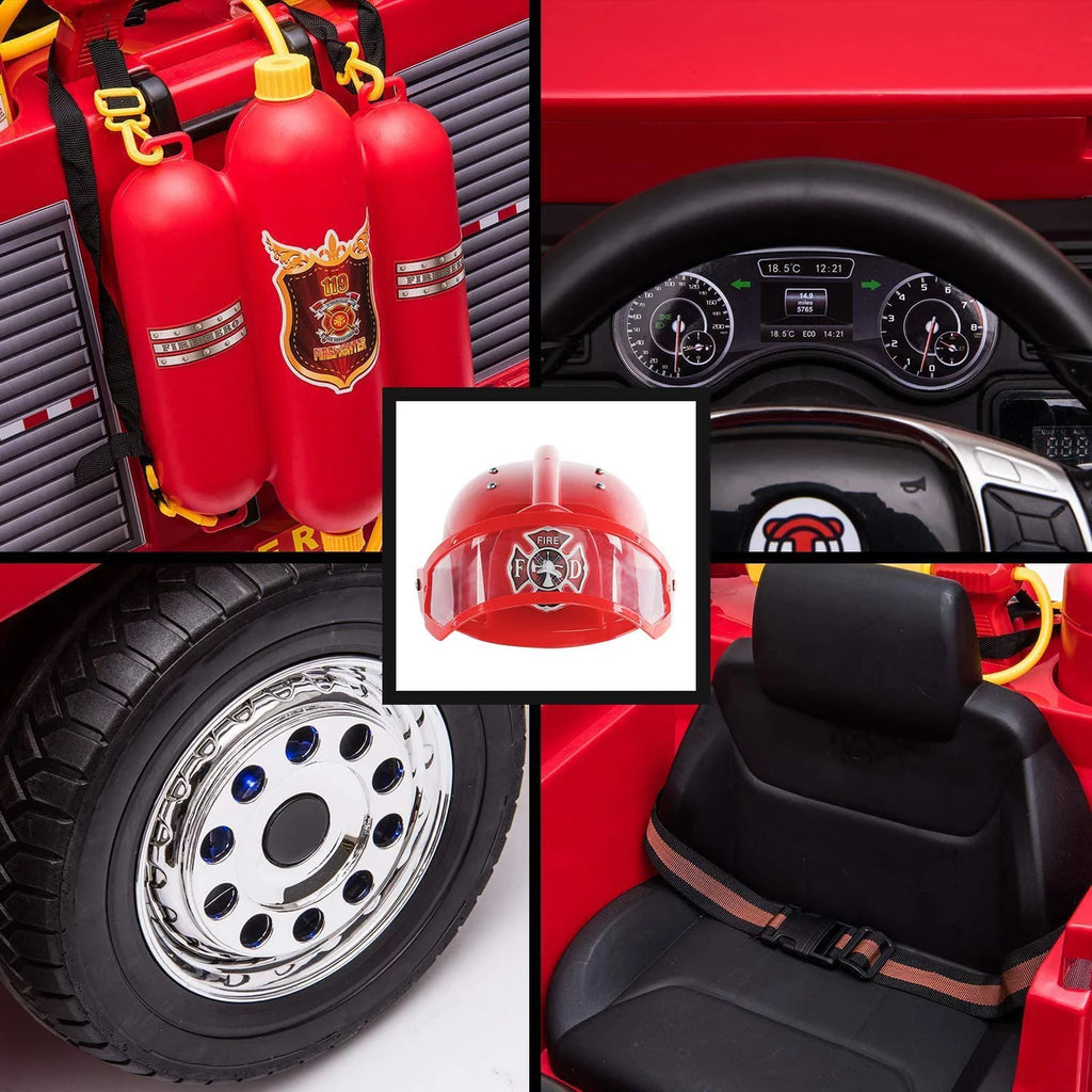 12V Battery Powered Ride On Fire Truck A135641