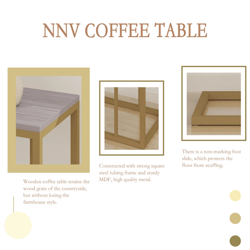 C Shaped Wood Side Table A600