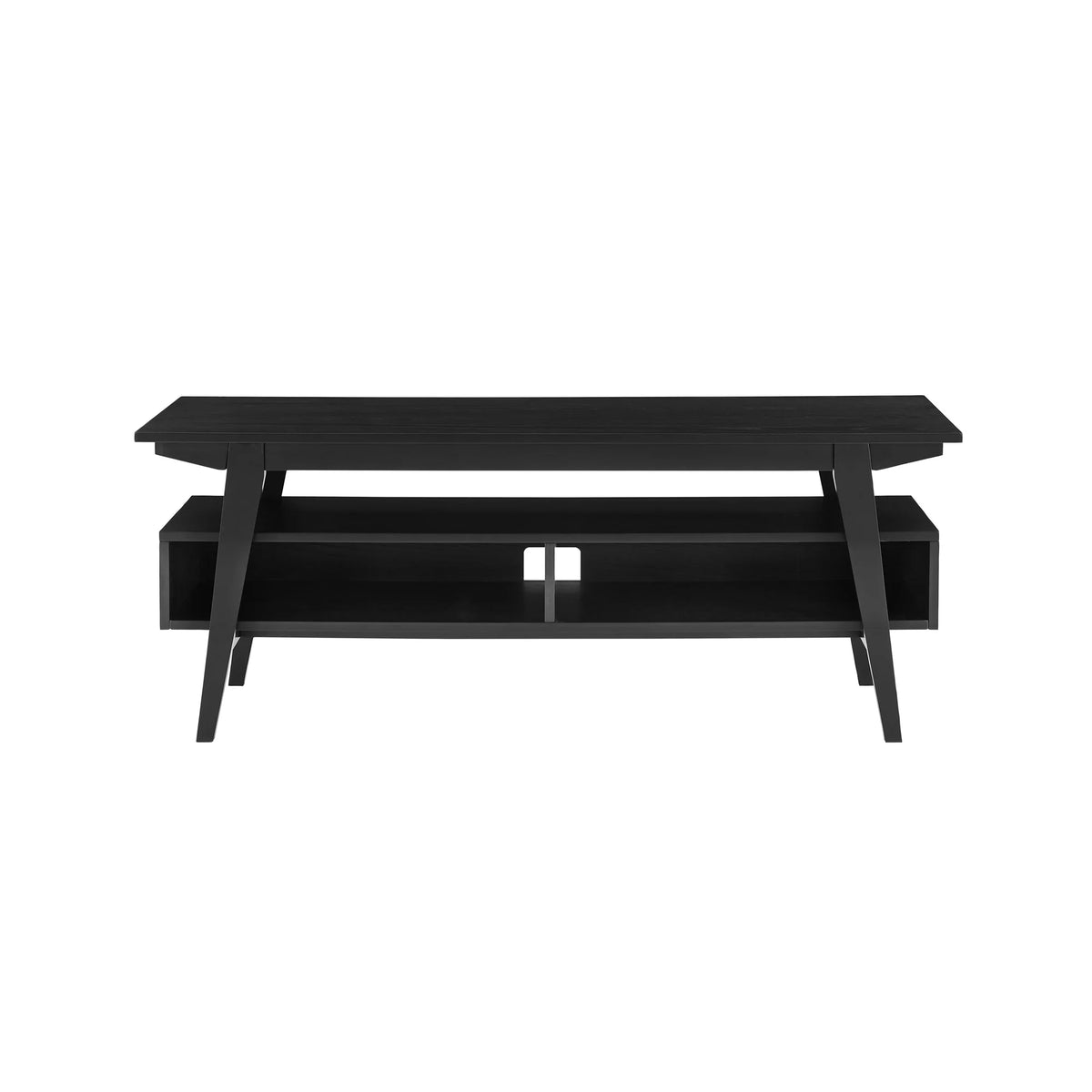 47" Black 2-Cubby TV Stand P1213