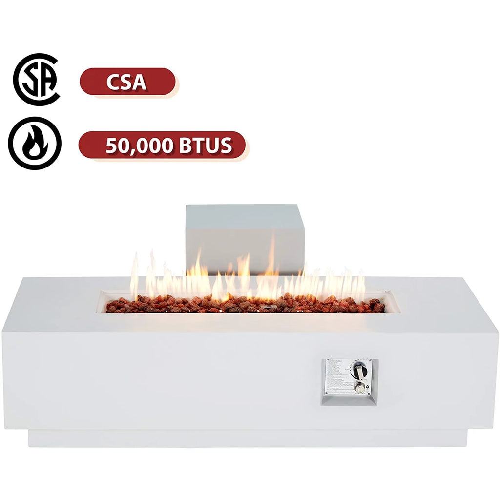 56" Rectangle Propane Fire Table U6159