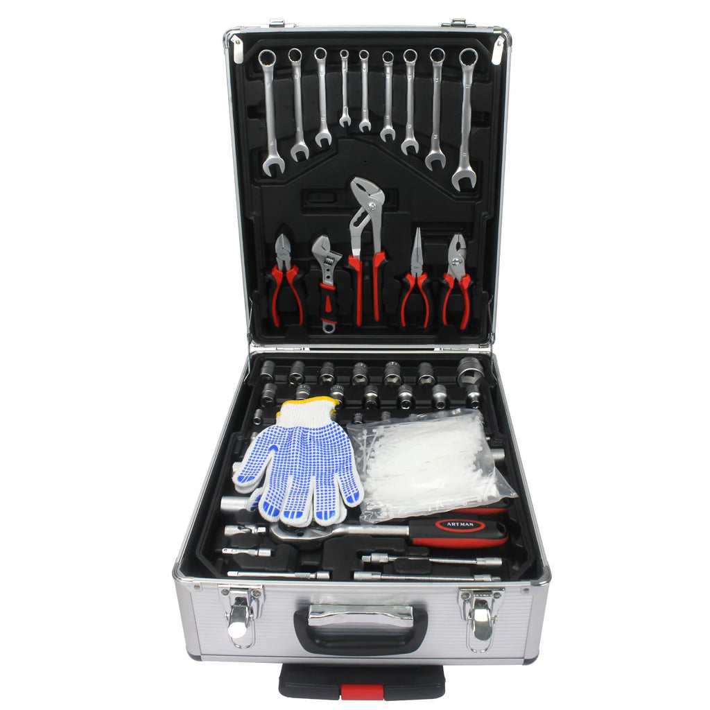 White 4 Layers Rolling Tool Box Set I15428