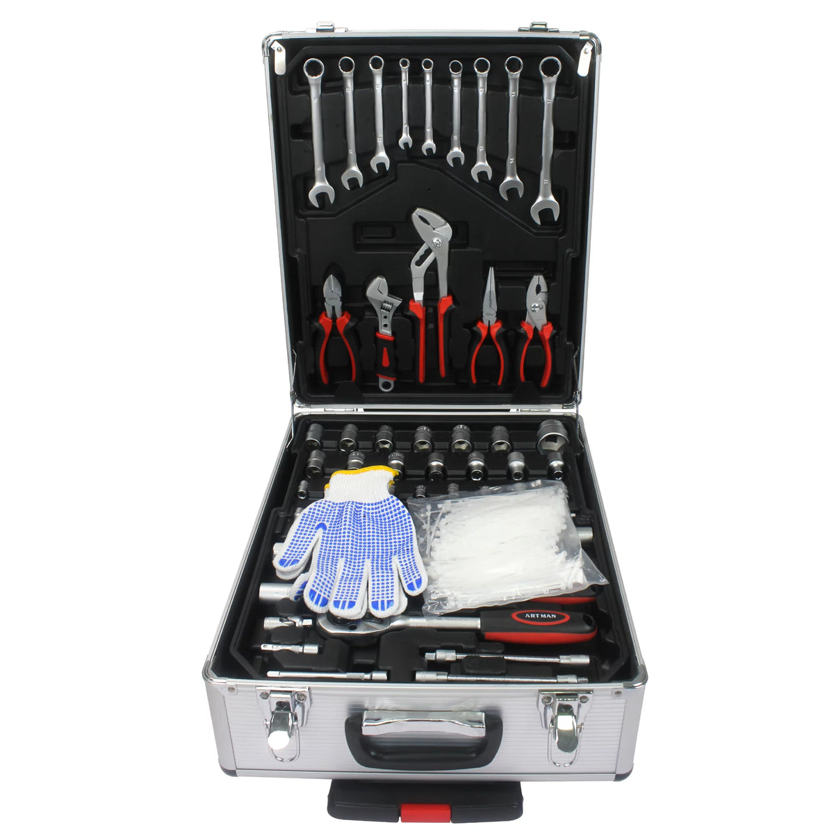 White 4 Layers Rolling Tool Box Set I15428