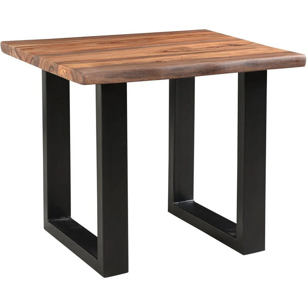 Wood and Metal End Table I42450