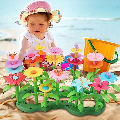 Toddler Building Blocks Stacking Toy with Storage Box Q78298