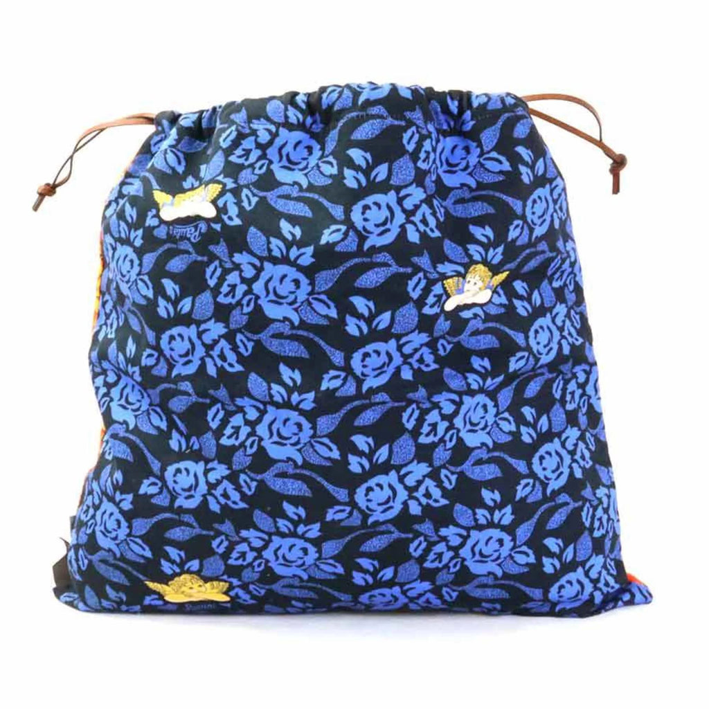 Pre-Owned Cotton Drawstring Pouch Bag J250