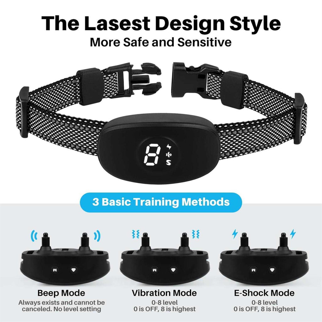 3 Modes Beep Vibration Shock Dog Bark Collar V54220