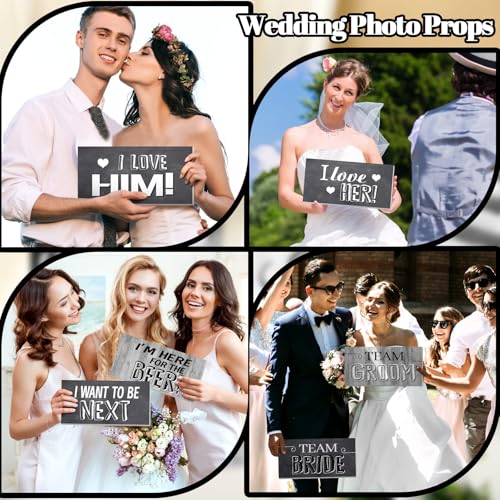 Christmas Photo Booth Props Double Sided 11x5.5 Inch Red and Green PVC W394233