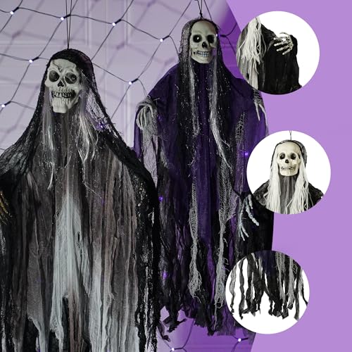 3 Pack Halloween Hanging Ghosts Decorations G21636
