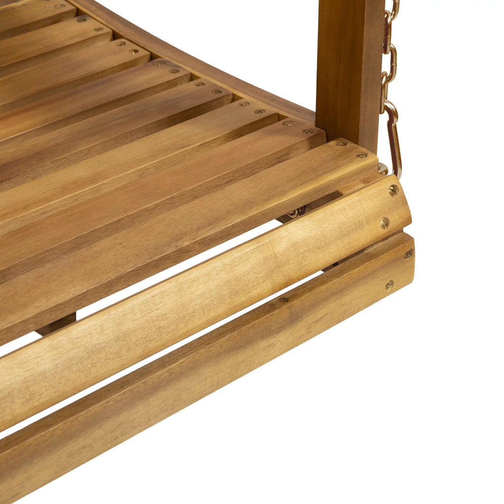 Teak Acacia Wood Porch Swing F8012