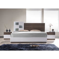Walnut White Queen 5-Piece Bedroom Set T81173