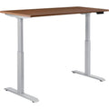 Electric Height Adjustable Table with Gray Base, Walnut - 60 x 30 in. F45967