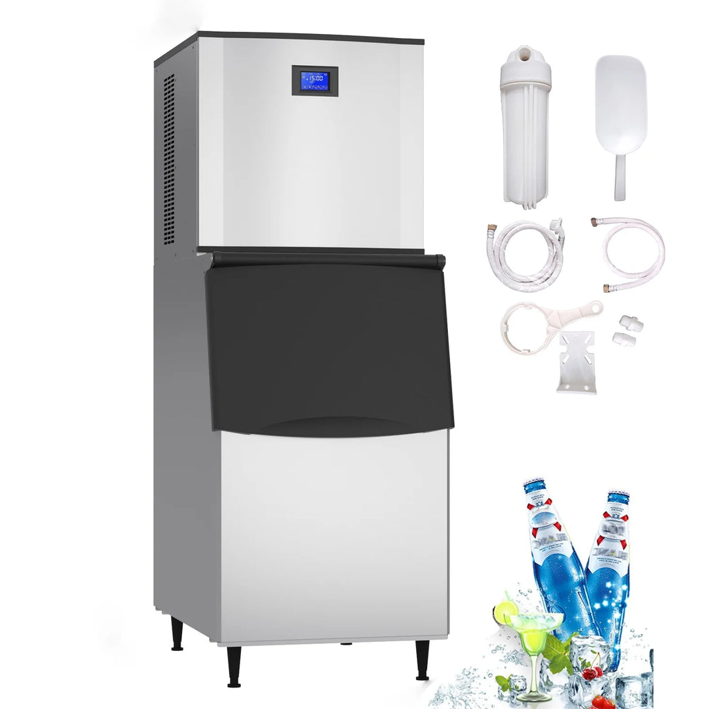 Commercial Cube Ice Machine 550 LBS/Day Auto Cleaning Air Cooling Q68863