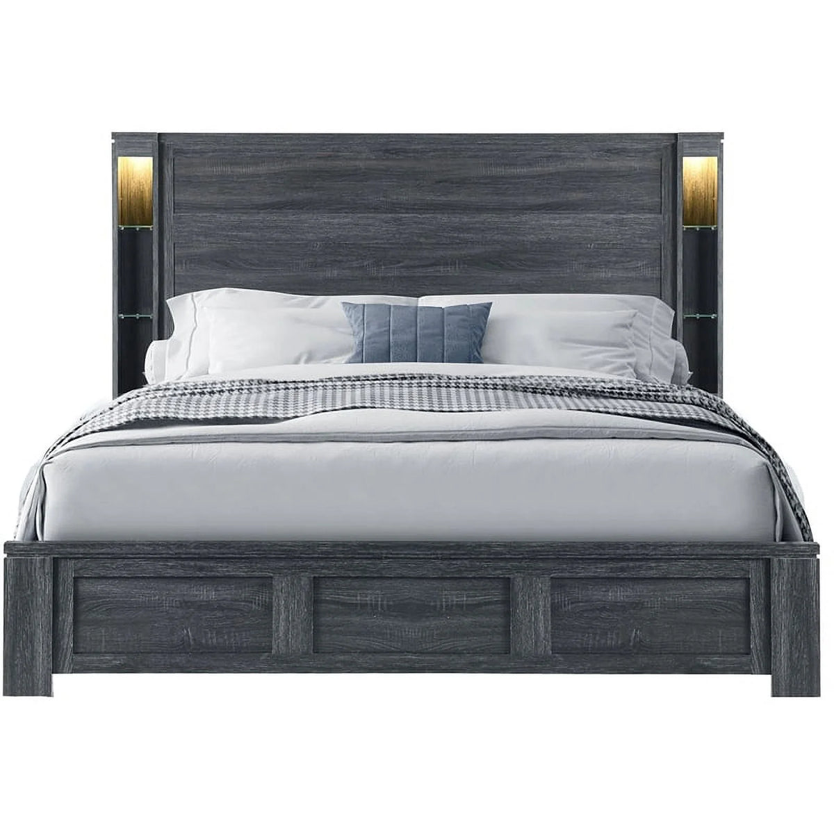 Dark Grey King Bed I791