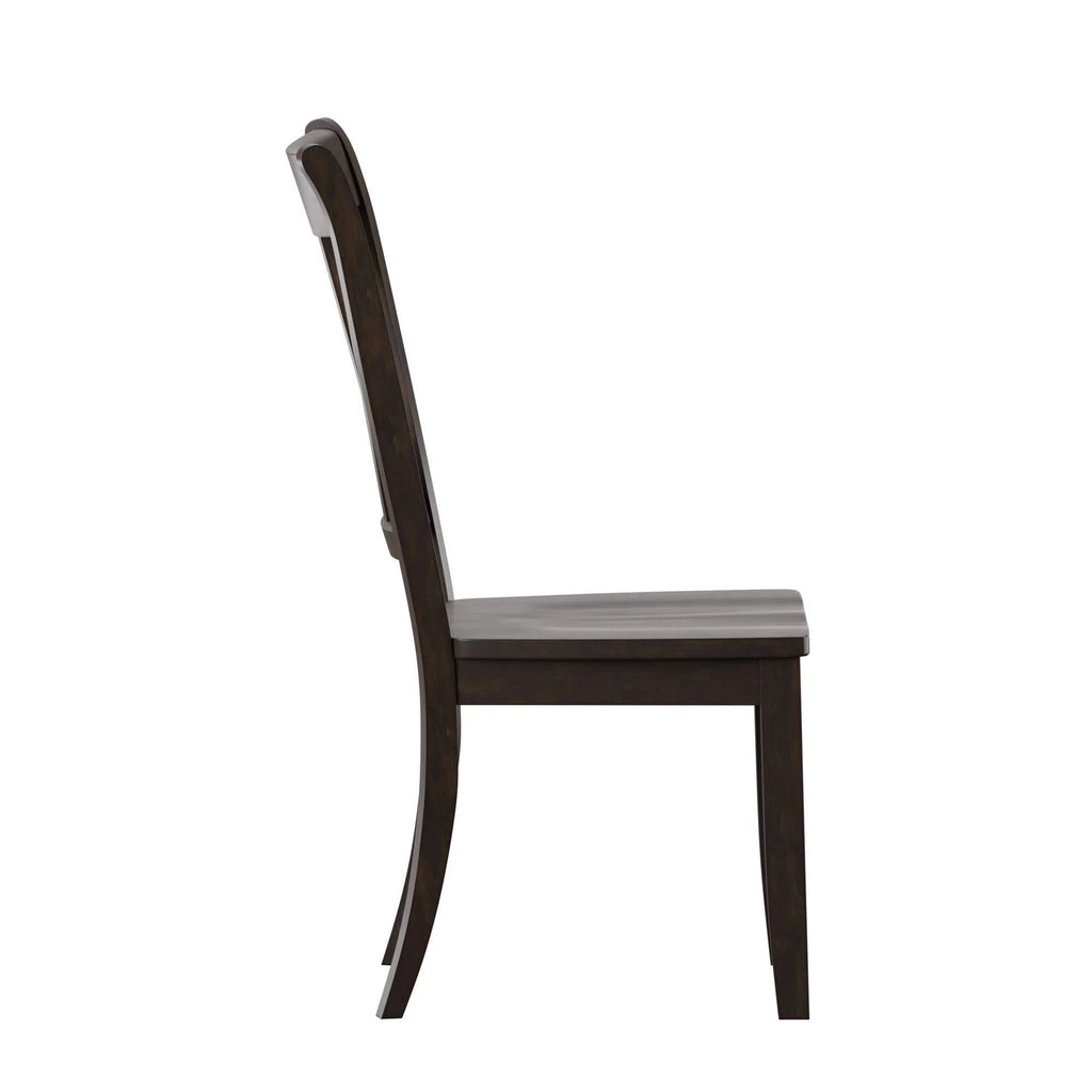 Set of 2 Antique Black Dining Chair M375223
