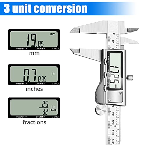 6 Inch Stainless Steel Digital Caliper W539