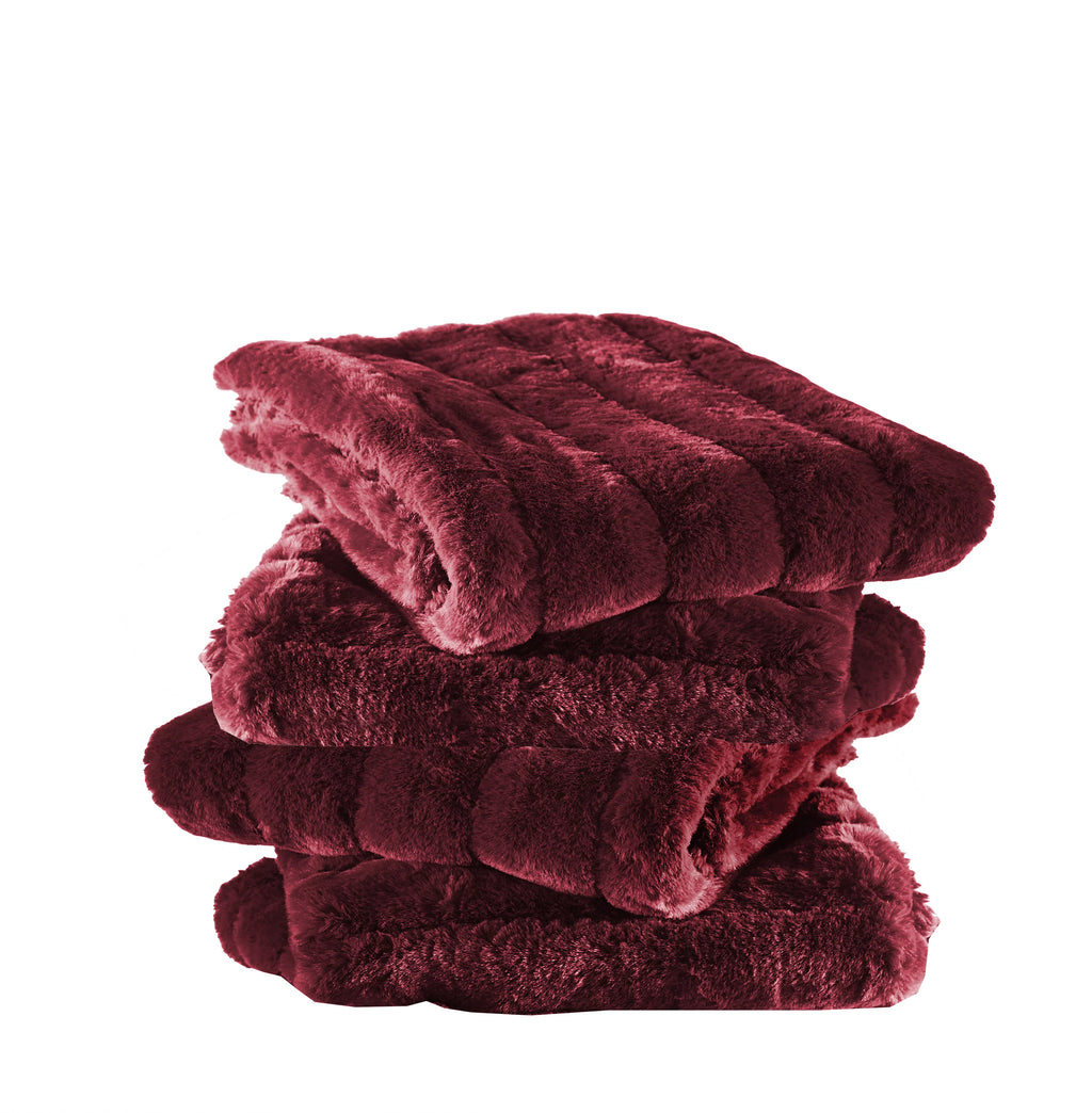 Super Soft Sherpa Backing Throw Pillow Cover 4 Piece 20" x 20" N555309