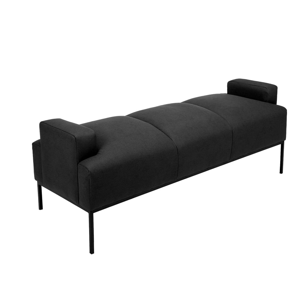 PU Leather Ottoman with Metal Frame K67343
