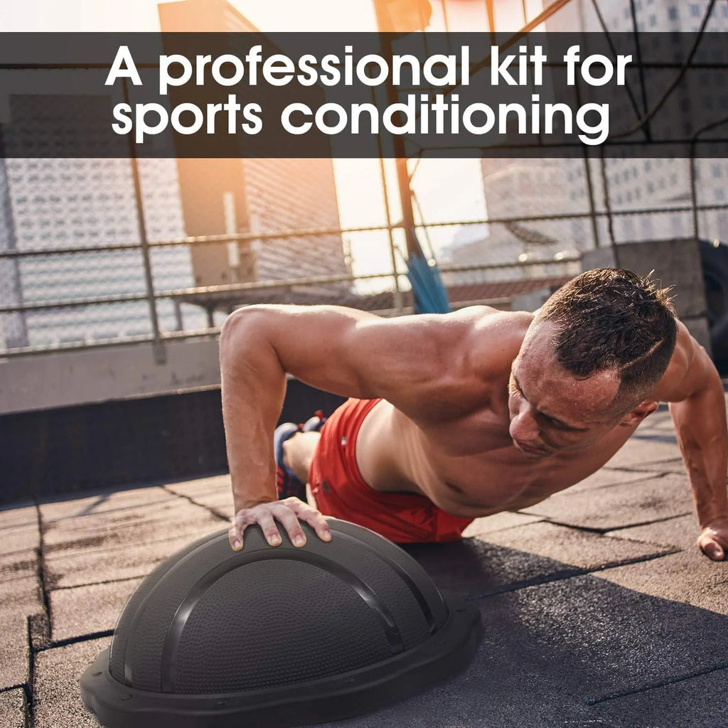 Half Ball Balance Trainer Black Matte T3627