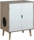 Grey Wood Grain Cat Litter Cabinet P178989